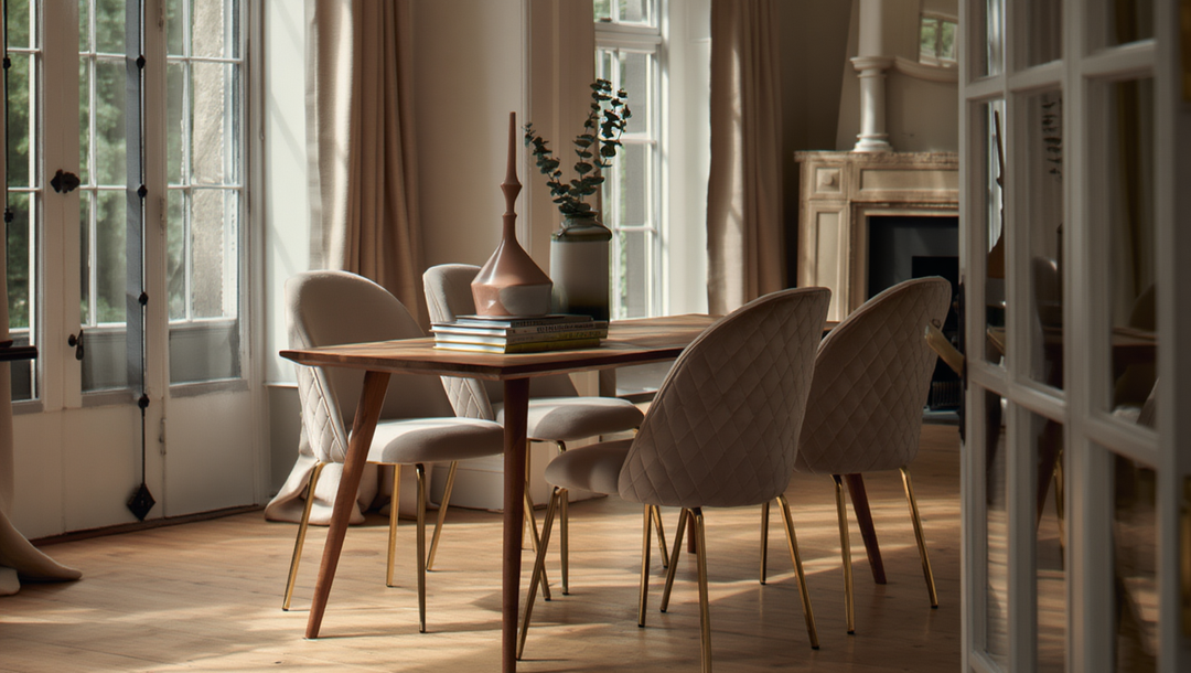 Design Esszimmer von Kadima Design mit elegantem Esstisch und Polsterstühlen