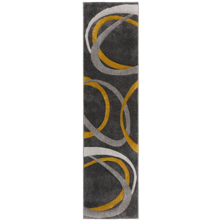 Abstrakter Moderner Designerteppich in Grau-Ocker_ leicht zu pflegender Teppich - UCK Serie von Kadima Design_Grau-Ocker_#sku_BARK503119375683-BARK503119375684#