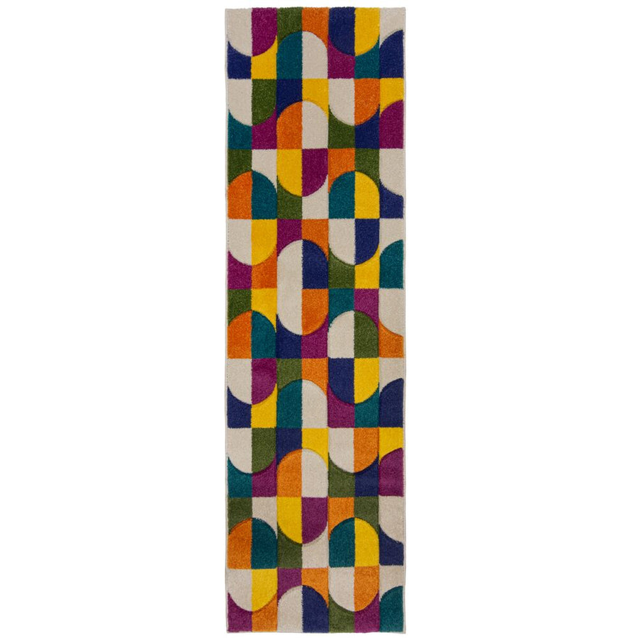 Bunter und langlebiger Teppich mit Retro-geometrischem Muster - QUAGGY Serie von Kadima Design_Multi_#sku_BARK503119375344-BARK503119375345#