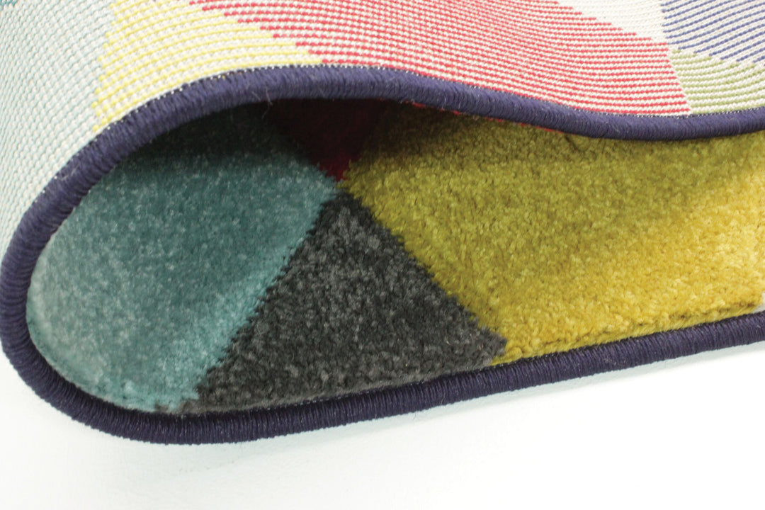 Teppich Bunt-Geometrisch-Design - designerstark MEON BEN_Rechteckig_