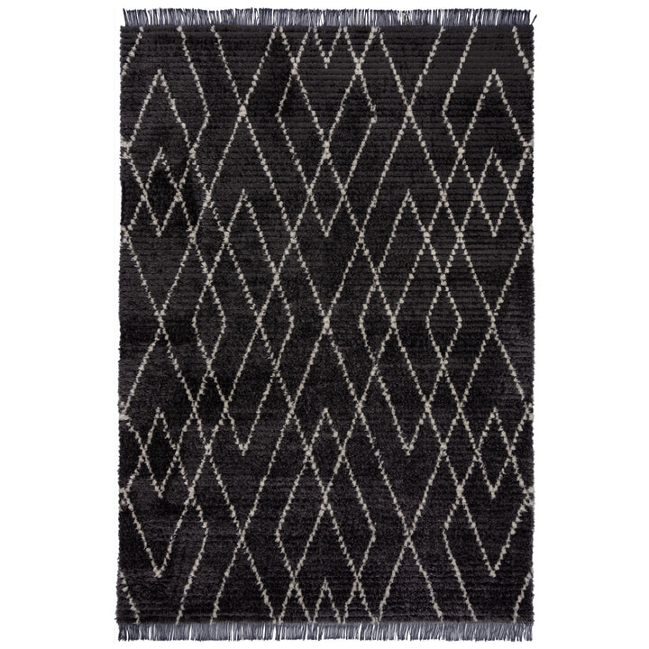 Teppich geometrisch mit Fransen SWALE JUNE_Rechteckig_