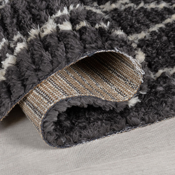 Teppich geometrisch mit Fransen SWALE JUNE_Rechteckig_