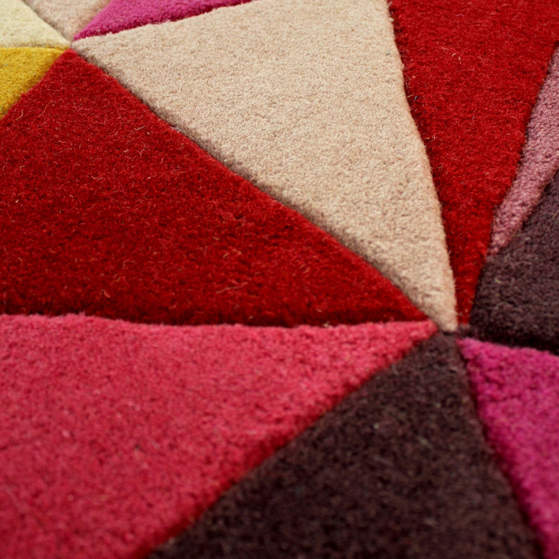 Farbenfroher Designer-Wollteppich Multicolor
