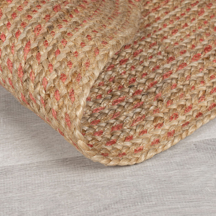 Handgewebter Jute-Teppich in Naturtönen EDEN von Kadima Design_Braun-Rosa_#sku_BARK503119374582-BARK503119374583#
