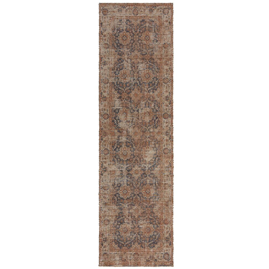 Handgewebter Vintage Teppich in Rot-Blau_ Jute & Chenille_ Leicht zu pflegen - WENSLEY Kollektion_ Kadima Design_Rot-Blau_#sku_BARK503119375833#