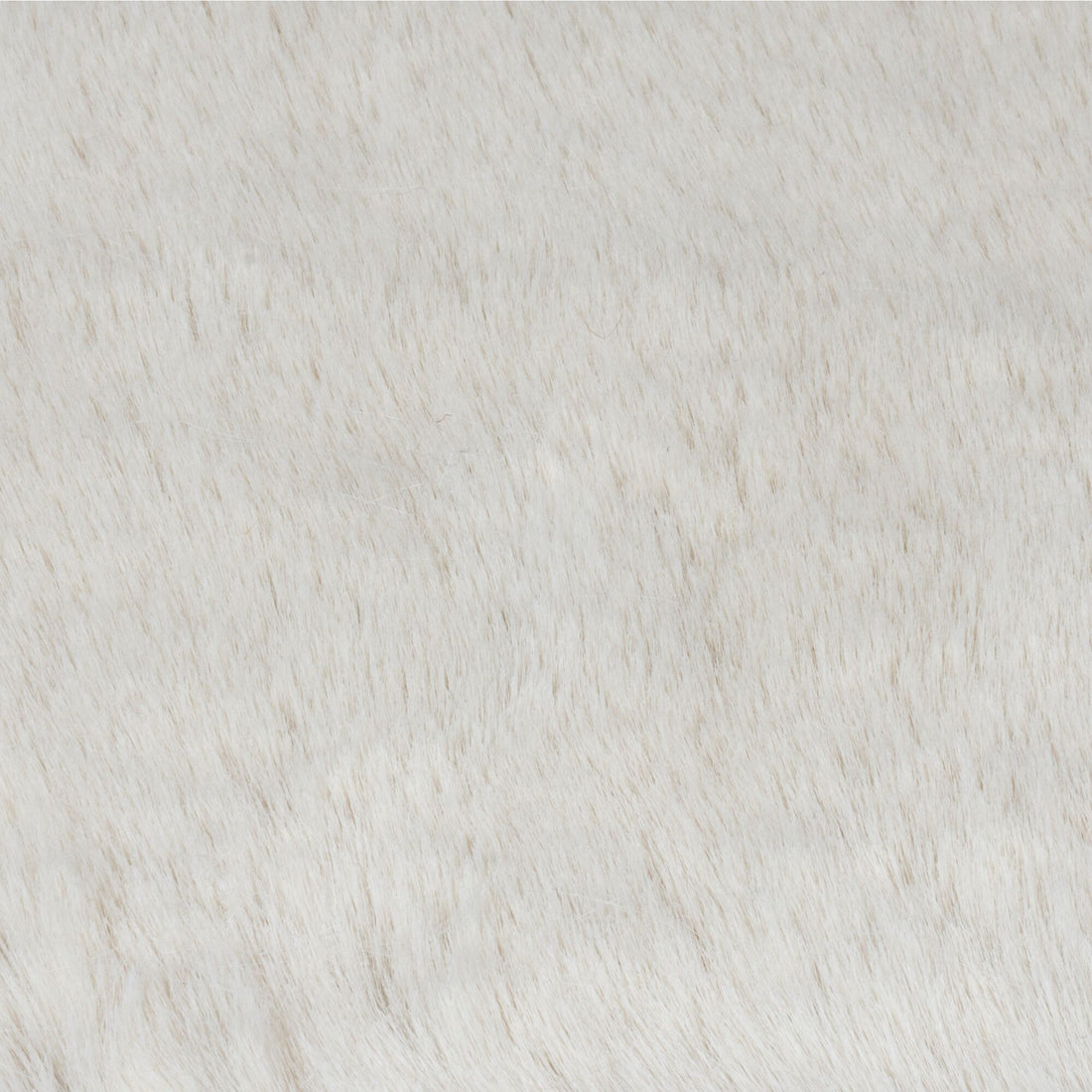 Teppich Kunstfell Creme-Weiß uni Hochflor Flor Nahaufnahme weich Rechteckig_