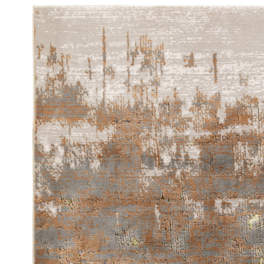 Wohnzimmerteppich - 120x170cm - Polyester-Polypropylen-Mix - glänzende Oberfläche - ideal für moderne Einrichtungen - Kadima Design_