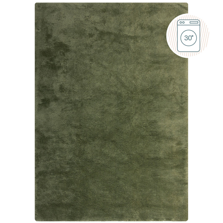 Kunstfell Teppich waschbar  - Woll-Look  - Superweich & Strapazierfähig  - Pflegeleicht_Rechteckig_