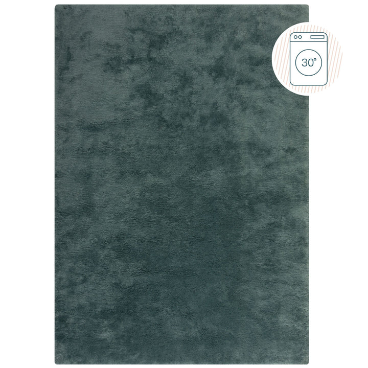 Kunstfell Teppich waschbar  - Woll-Look  - Superweich & Strapazierfähig  - Pflegeleicht_Rechteckig_