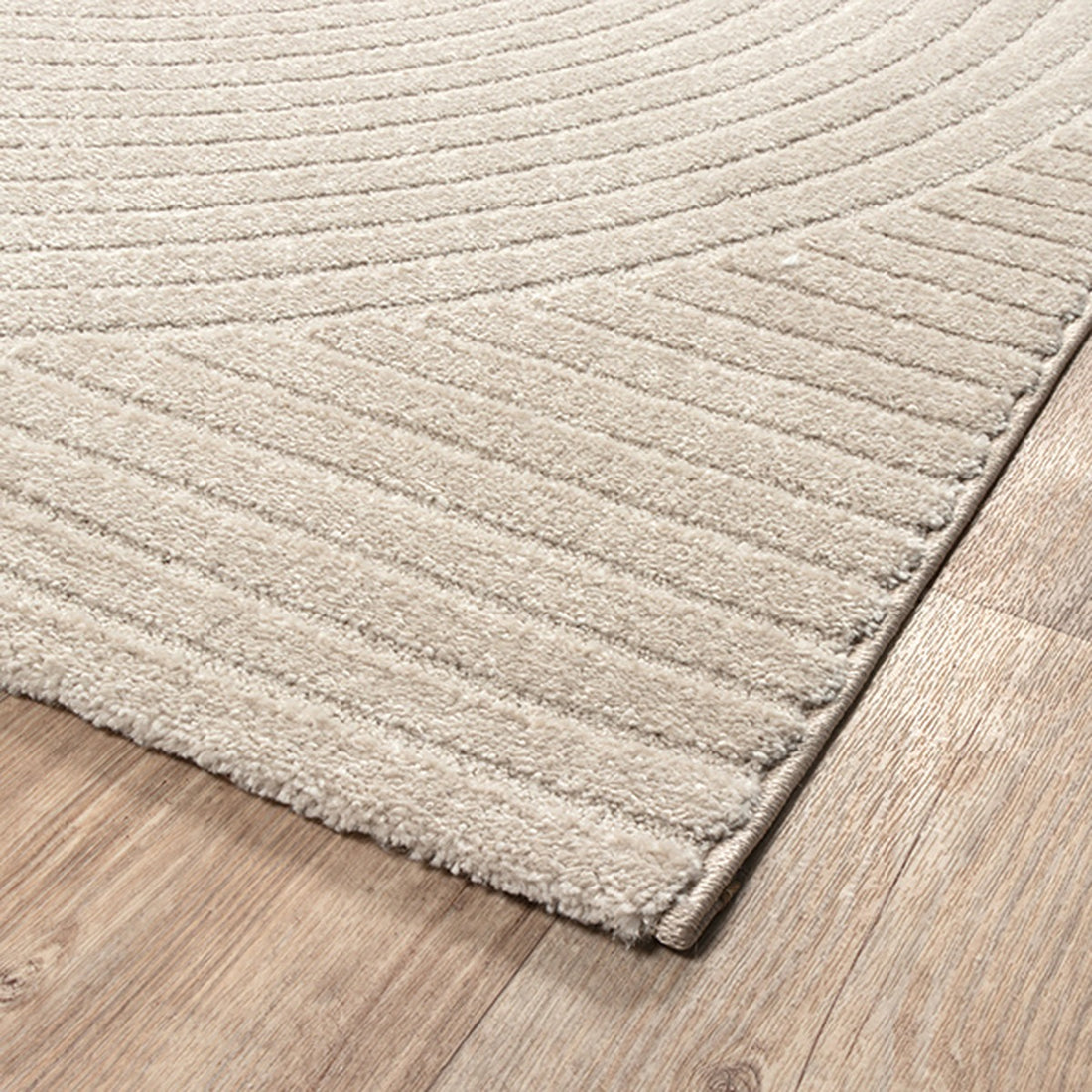 Teppich Beige Geometrisch rechteckig Polyester Raumgestaltung Inneneinrichtung Skandinavisch CETINA_