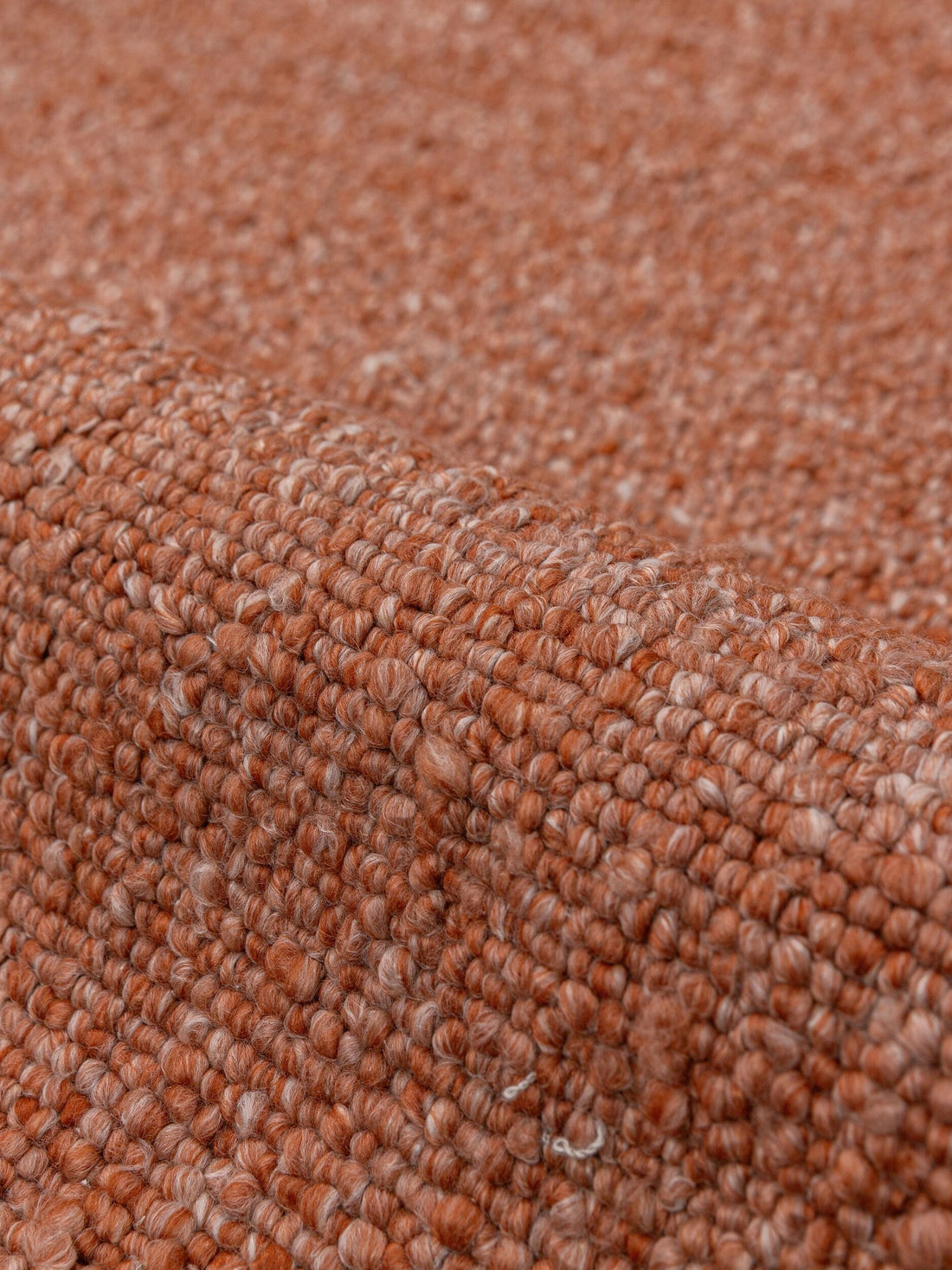 Teppich Terrakotta rechteckig Polyester Raumgestaltung Inneneinrichtung GLAVEN