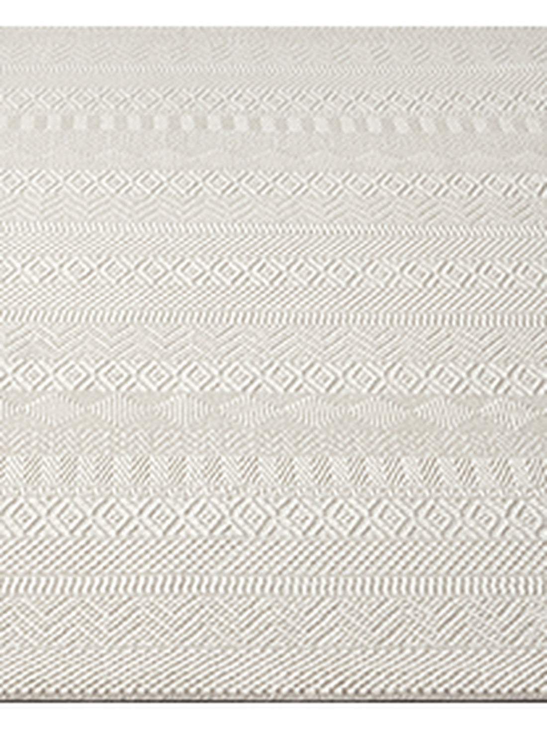 Teppich Creme rechteckig Polyester (recycelt) Raumgestaltung Inneneinrichtung KASOS