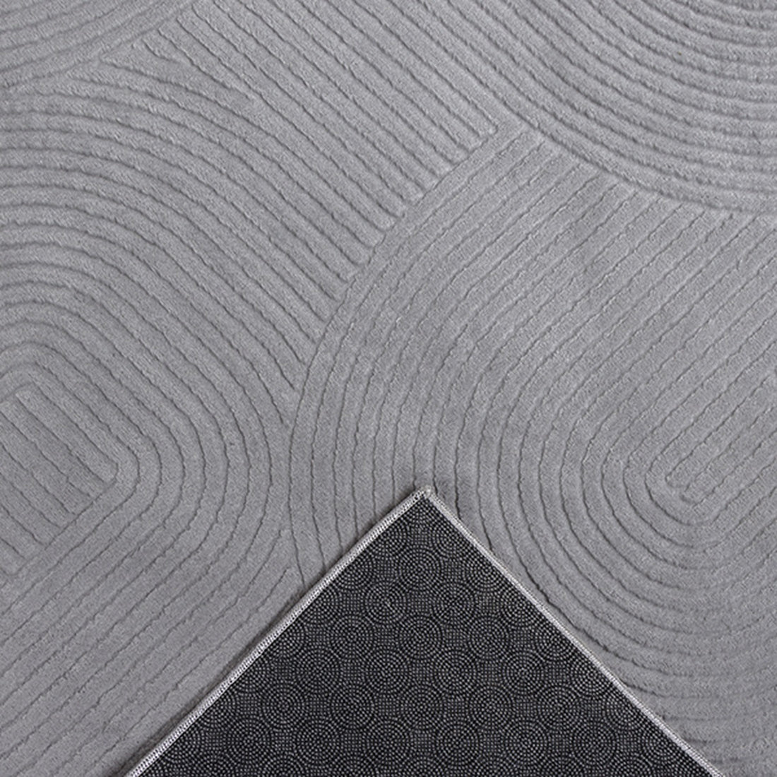 Grau Kurzflorteppich Geometrisch für puristische Einrichtung aus der DALAR Kollektion