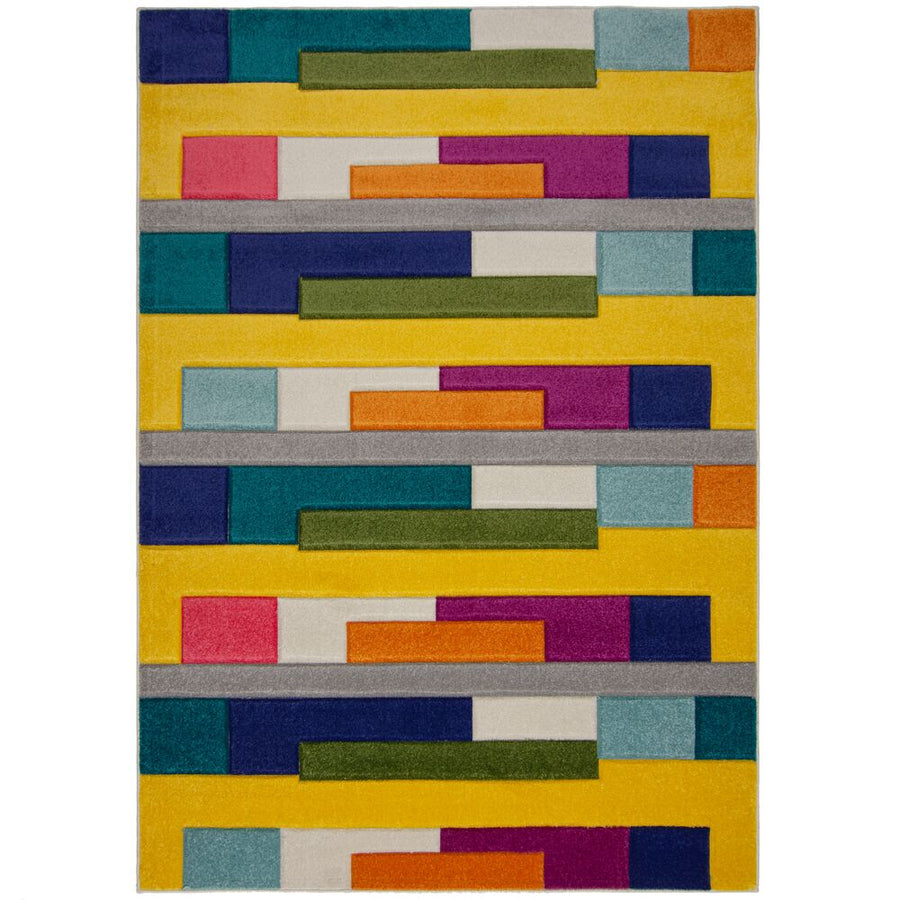 Langlebiger Multicolor Designer-Teppich mit abstraktem Muster_ maschinengewebt_ Kollektion MOSS von Kadima Design_Multi_#sku_BARK503119375334-BARK503119375335-BARK503119375336-BARK503119375337#