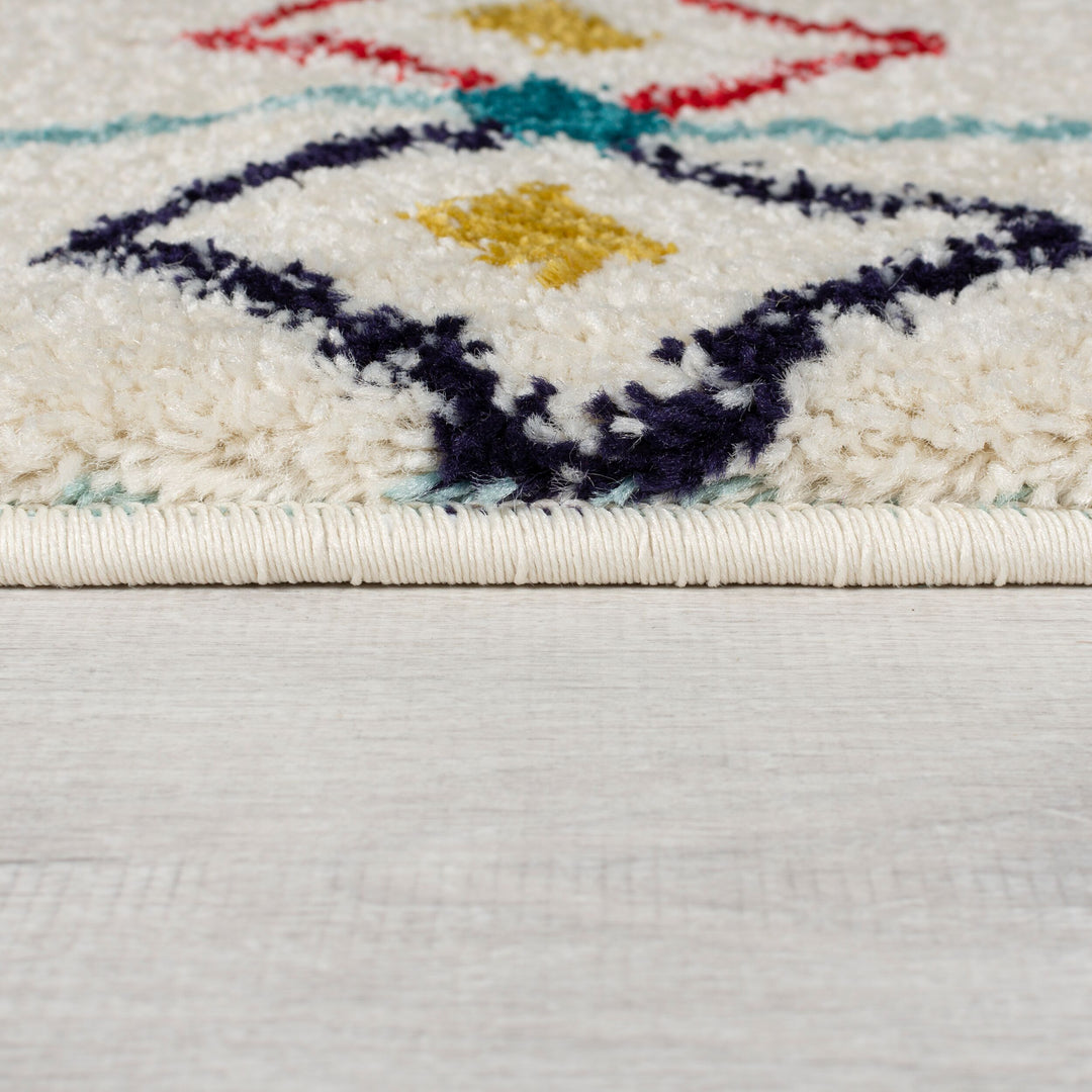 Teppich Berber-Design - mehrfarbig - mit Fransen ARUN GINA - Multi 80x150 cm_Rechteckig_