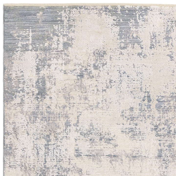 Flauschiger Bodenbelag 120x180cm - Gesamthöhe 18mm - blaue Farbgebung - schafft Ruhe - Kadima Design_