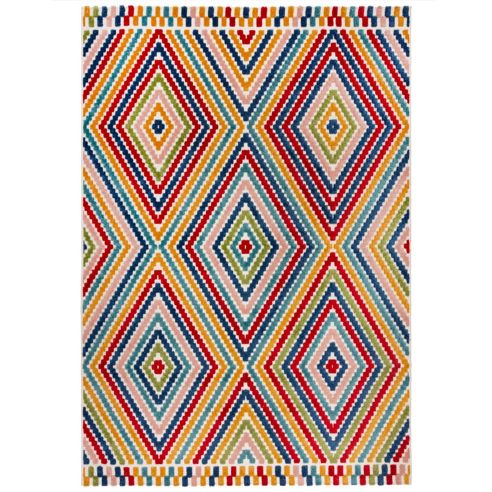 Outdoor-Teppich Geometrisch-Design - multifunktional - mehrfarbig LUNE_Rechteckig_