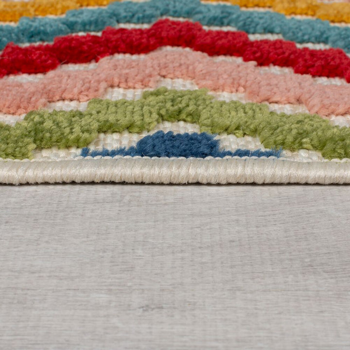Outdoor-Teppich Geometrisch-Design - multifunktional - mehrfarbig LUNE - Multi 120x170 cm_Rechteckig_