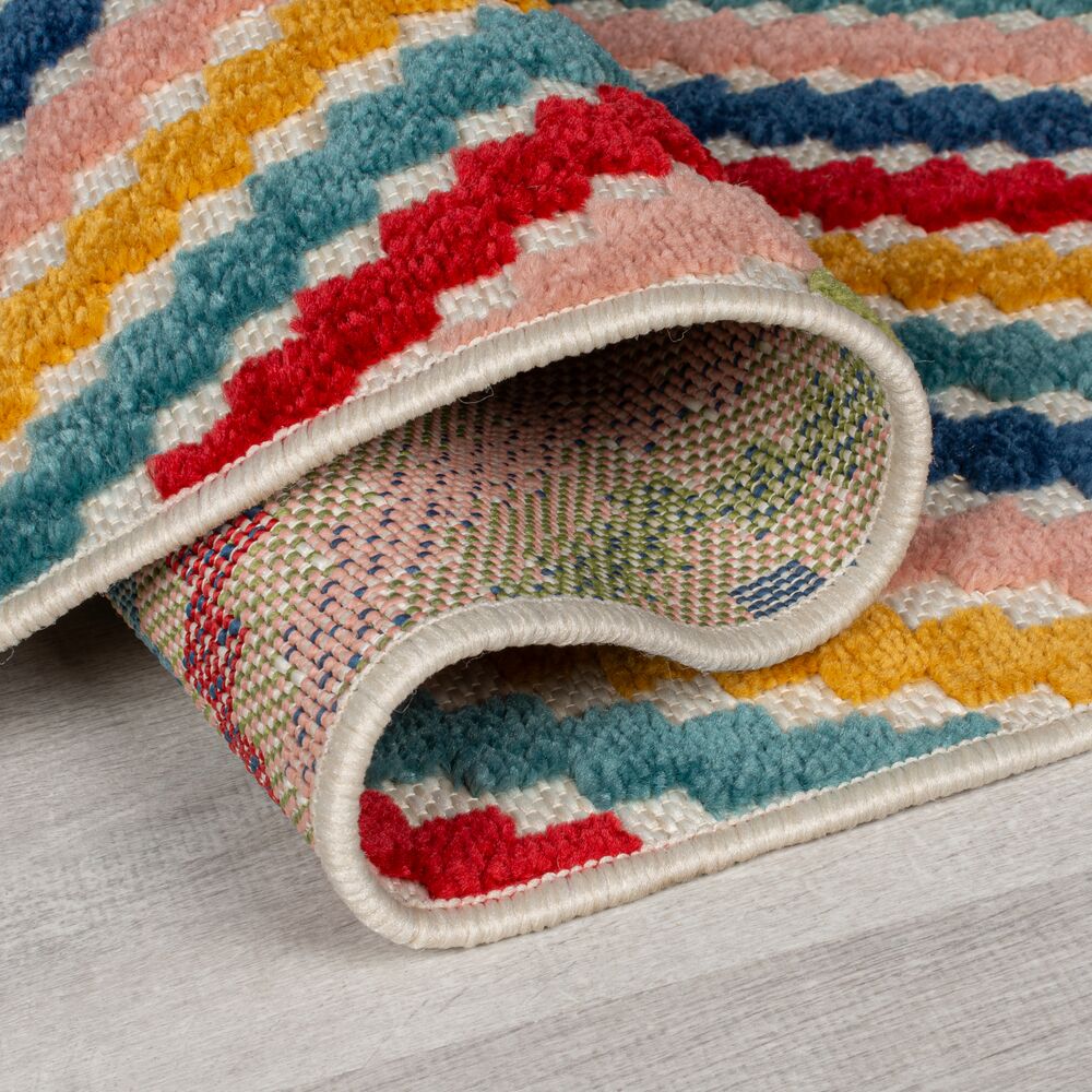 Outdoor-Teppich Geometrisch-Design - multifunktional - mehrfarbig LUNE_Rechteckig_
