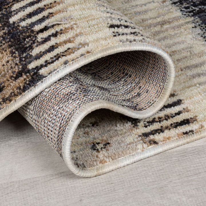 Teppich Geo-Design - recycelt -  in Naturfarben CLEE_Rechteckig_