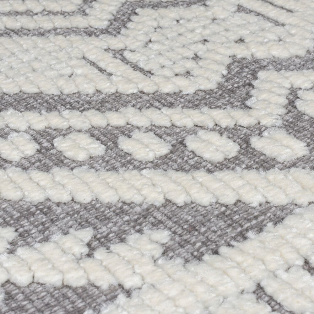 Robuster und stilvoller OTTER GREG maschinenwaschbar Teppich von Kadima Design_ maschinengefertigt_Grau_#sku_BARK503119375225#