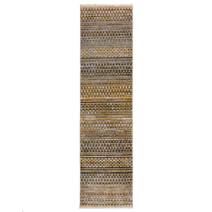 Strapazierfähiger Geometrischer Wohnzimmer-Teppich in Naturfarben - PERRAN Serie von Kadima Design_Senfgelb_#sku_BARK503119375730-BARK503119375731#