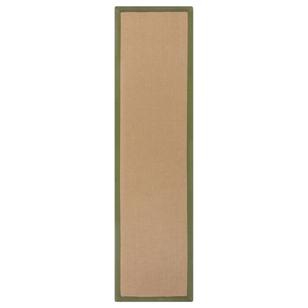 Jute-Teppich mit Fischgrätenmuster und Bordüre TRENT KIRA_Läufer_
