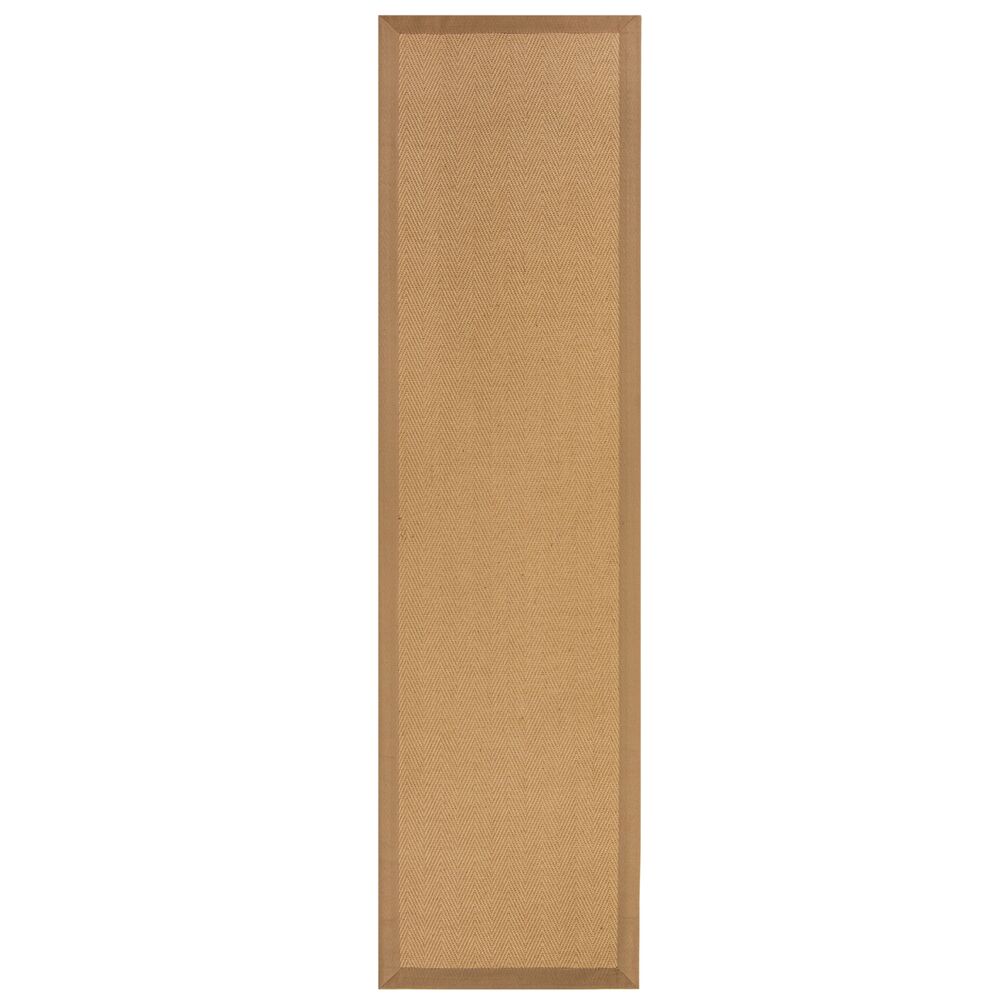 Jute-Teppich mit Fischgrätenmuster und Bordüre TRENT KIRA_Läufer_
