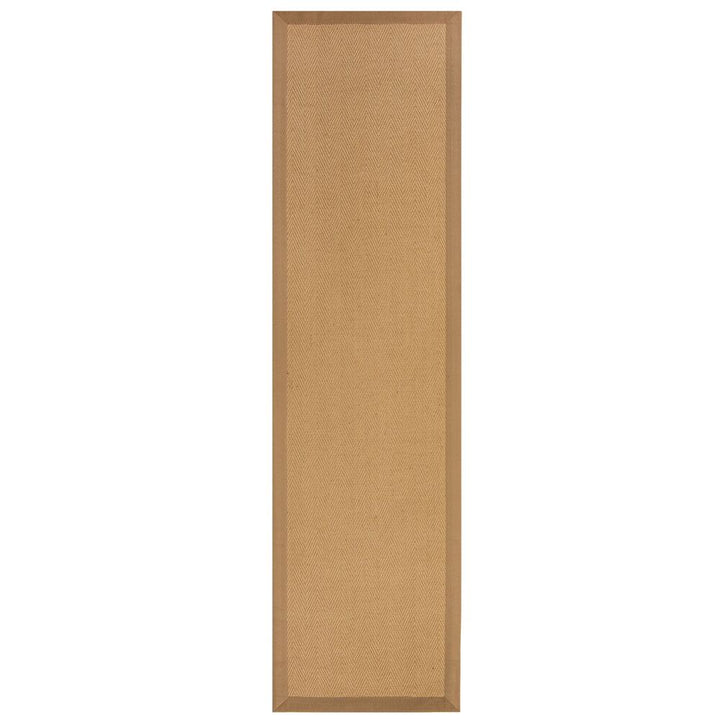 Jute-Teppich mit Fischgrätenmuster und Bordüre TRENT KIRA_Läufer_