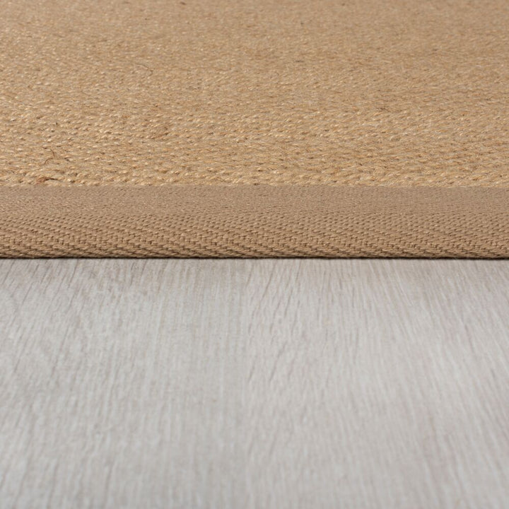 Teppich Jute mit Bordüre - Geometrisch-Design TRENT KIRA - Naturfarben 60x230 cm_Läufer_