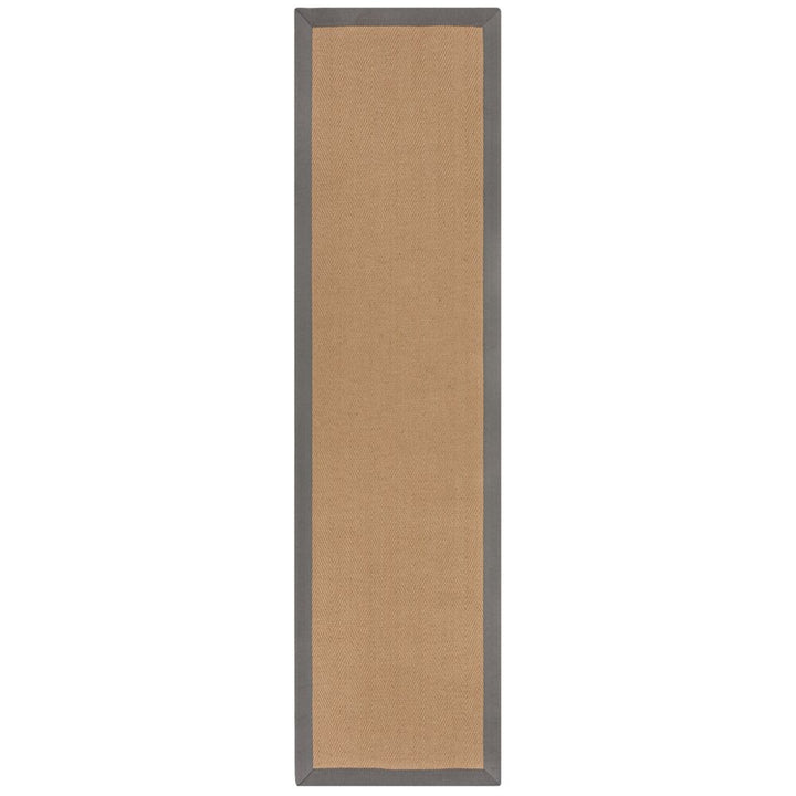 Jute-Teppich mit Fischgrätenmuster und Bordüre TRENT KIRA_Läufer_