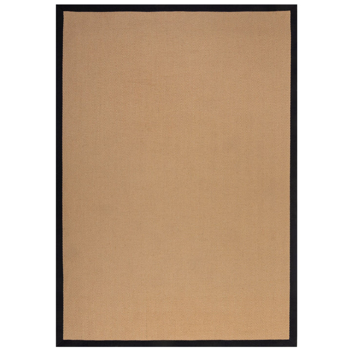 Jute-Teppich mit Fischgrätenmuster und Bordüre TRENT KIRA_Rechteckig_