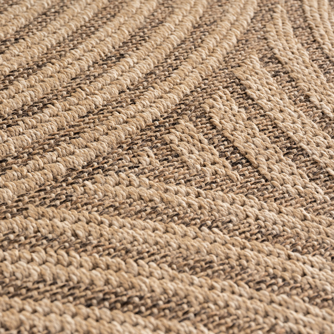 Teppich Beige Jute-Optik rund Polypropylen Interieur Wohnaccessoire Jute-Optik ARLBERG Dekor