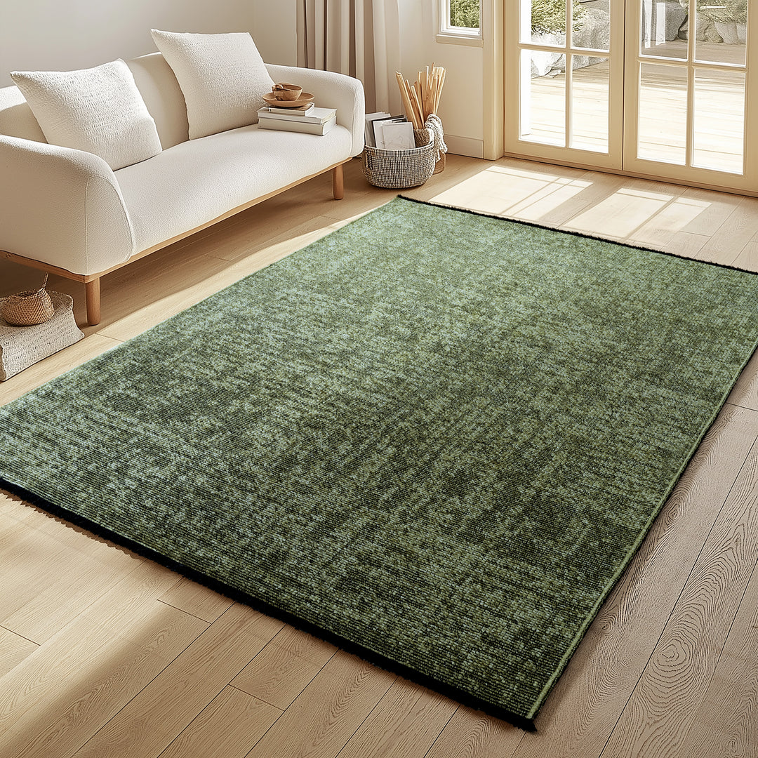 Teppich Kurzflor Unicolor Chenille Baumwolle Innen_Rechteckig_