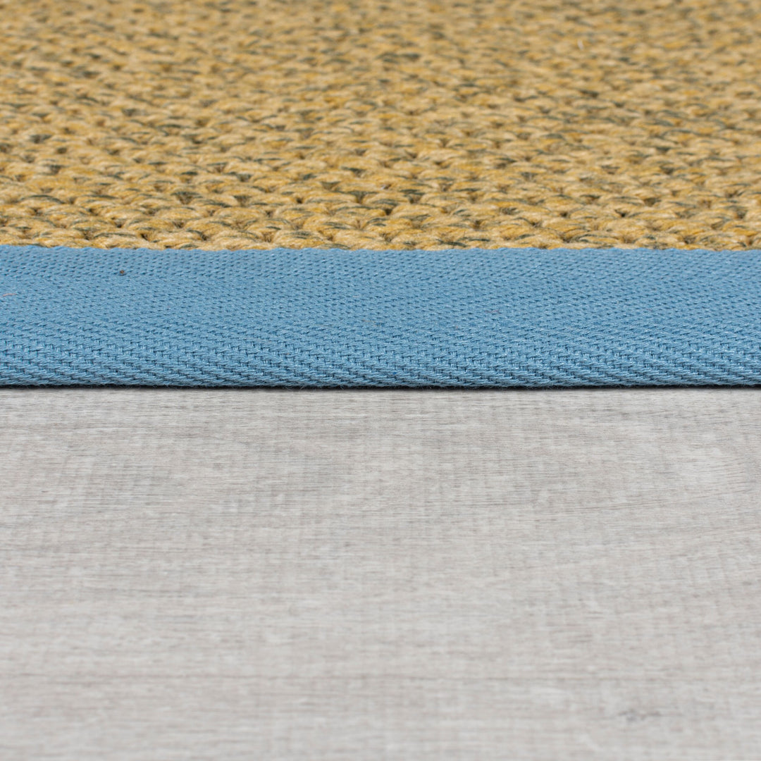 Teppich Sisal-Look Flachgewebe für Indoor & Outdoor  - Pflegeleicht und Schmutzabweisend mit Bordüre_Läufer_