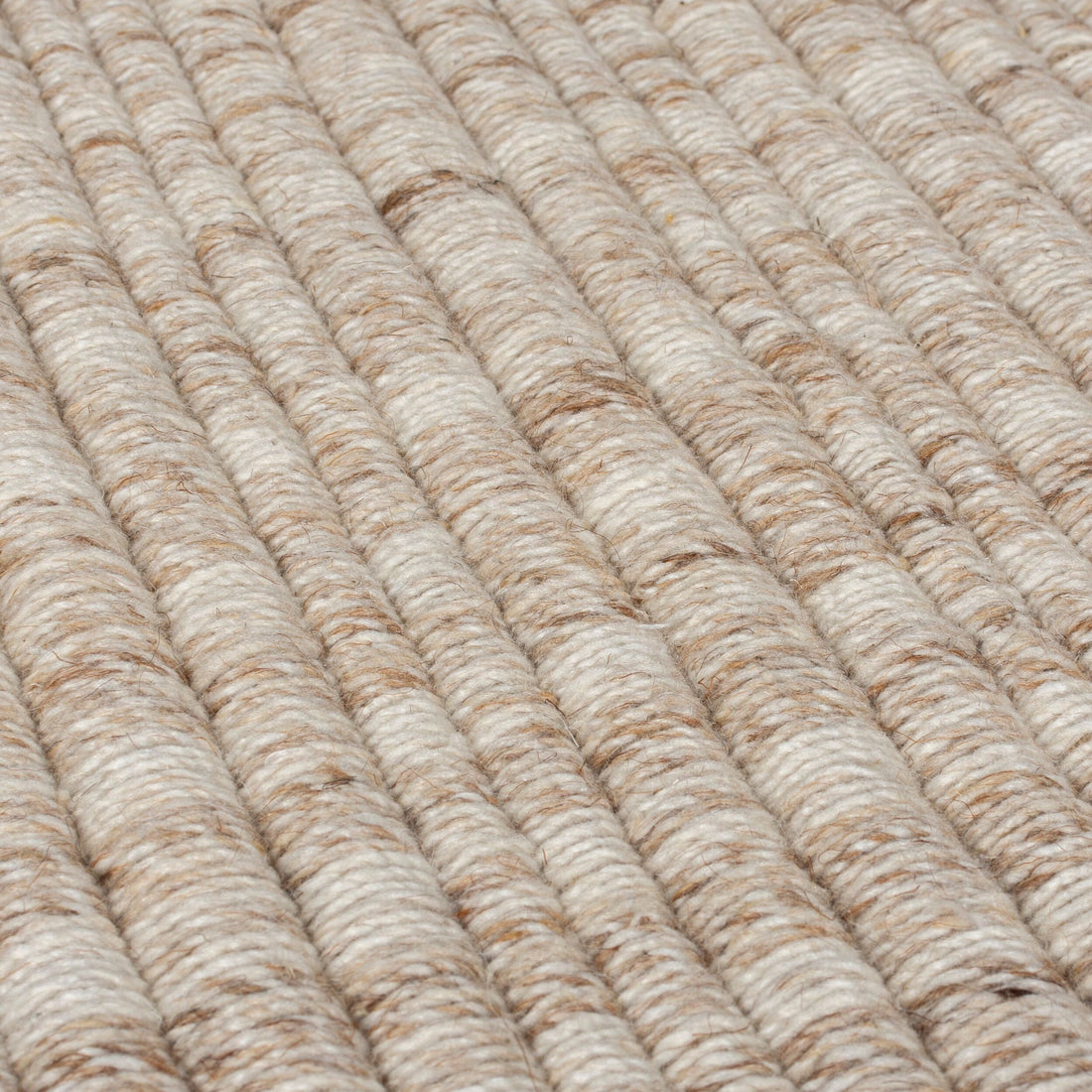 Teppich Kurzflor Farmhaus Unifarben - Wohnzimmer Beige Läufer