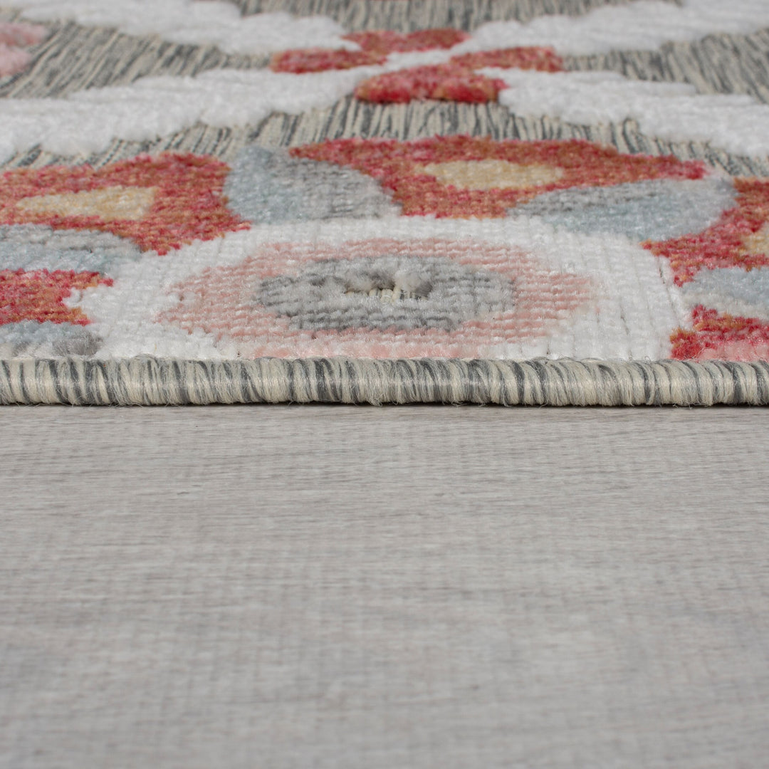 Outdoor-Teppich Floral-Design - UV-beständig LAGAN GLEN - Multi 120x170 cm_Rechteckig_