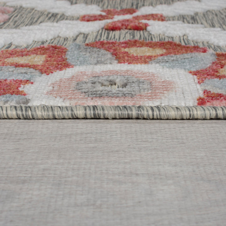 Outdoor-Teppich Floral-Design - UV-beständig LAGAN GLEN - Multi 120x170 cm_Rechteckig_