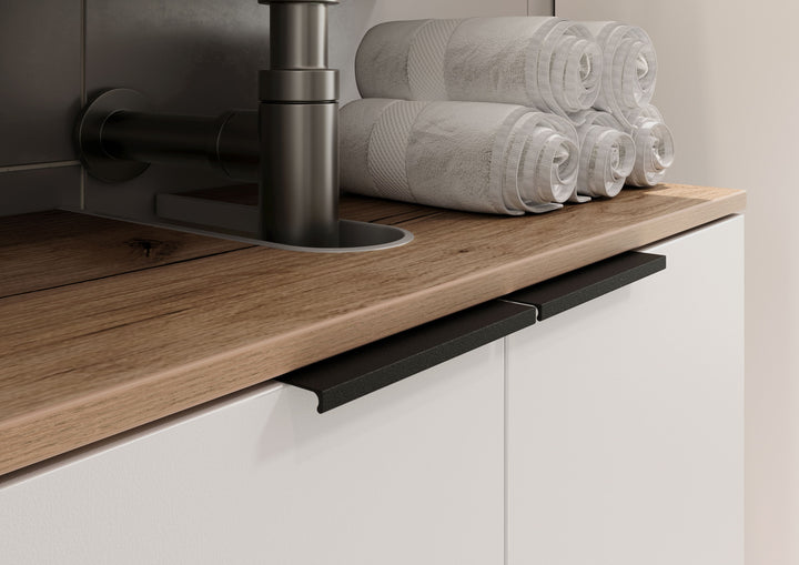 Waschbeckenunterschrank mit Siphonaussparung_ 70x34x58_ Weiß-Beige_ Made in Germany_ TAHO-Serie von Kadima Design_Größe_ 60x34x58 cm_