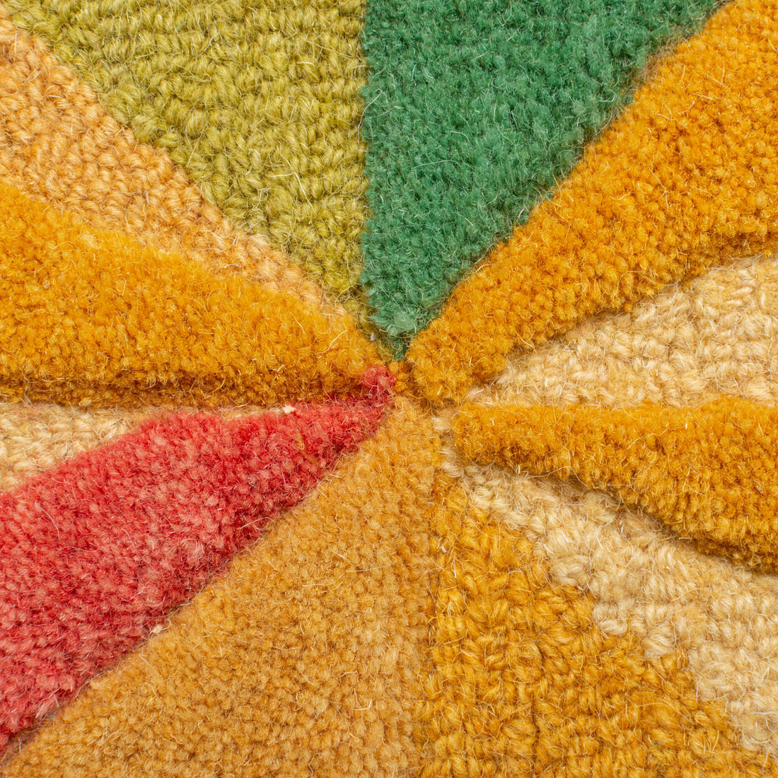 Wollteppich 3D Geometrisch - Wohnzimmer Multicolor Rechteckig