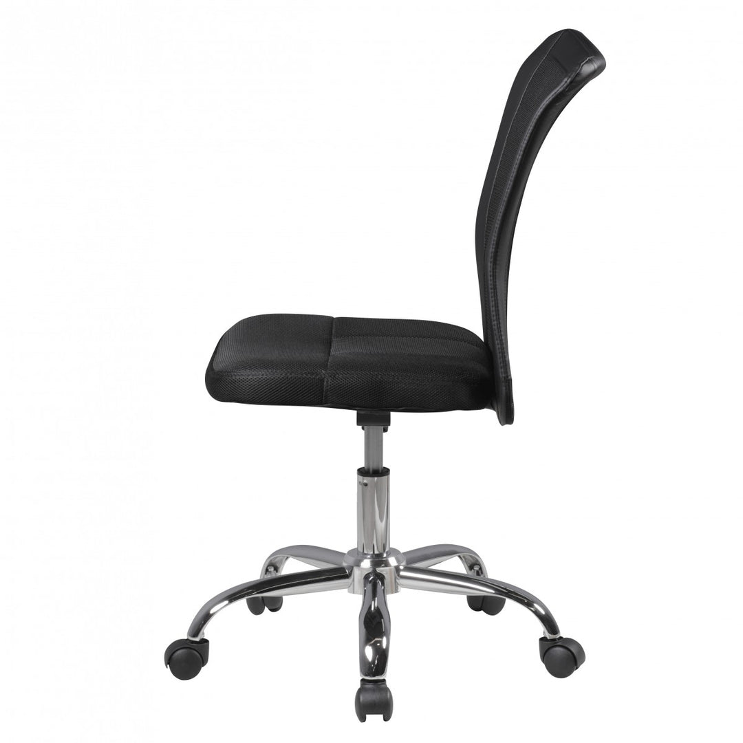 Kinderdrehstuhl Schreibtisch_ ergonomisch_ Netz_ höhenverstellbar_ bis 30 kg_ in Pink/Schwarz_ Blau/Schwarz - KADIMA DESIGN_Farbe_ Schwarz_ Größe_ 60x60x100 cm_