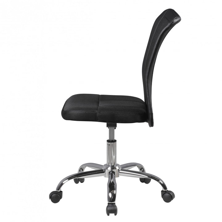Kinderdrehstuhl Schreibtisch_ ergonomisch_ Netz_ höhenverstellbar_ bis 30 kg_ in Pink/Schwarz_ Blau/Schwarz - KADIMA DESIGN_Farbe_ Schwarz_ Größe_ 60x60x100 cm_