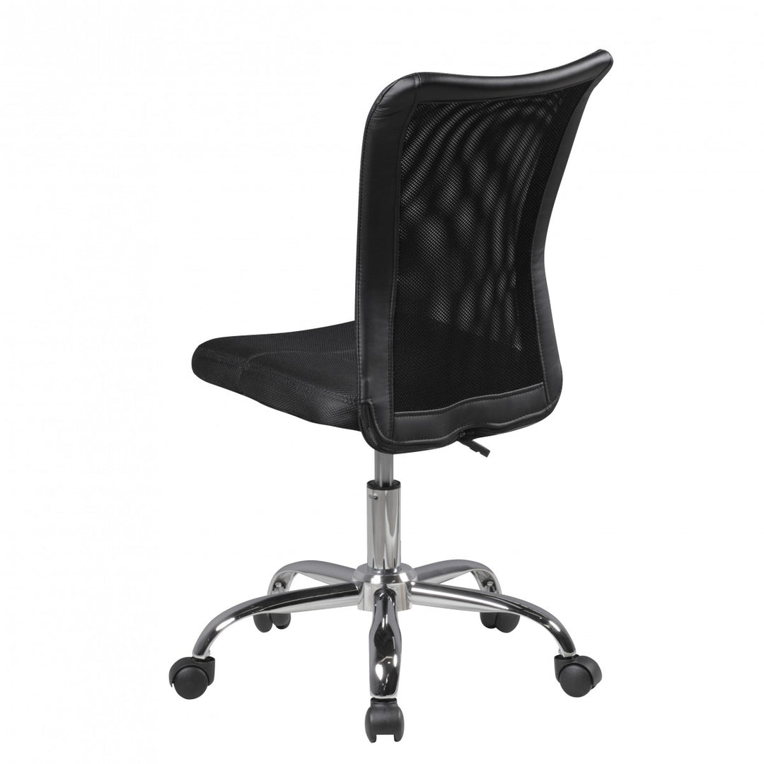 Kinderdrehstuhl Schreibtisch_ ergonomisch_ Netz_ höhenverstellbar_ bis 30 kg_ in Pink/Schwarz_ Blau/Schwarz - KADIMA DESIGN_Farbe_ Schwarz_ Größe_ 60x60x100 cm_