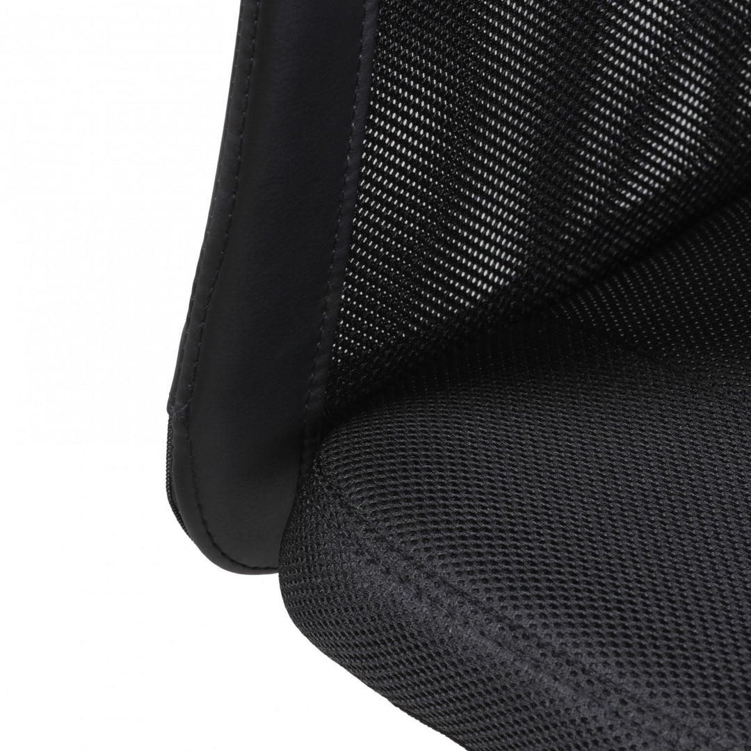 Kinderdrehstuhl Schreibtisch_ ergonomisch_ Netz_ höhenverstellbar_ bis 30 kg_ in Pink/Schwarz_ Blau/Schwarz - KADIMA DESIGN_Farbe_ Schwarz_ Größe_ 60x60x100 cm_