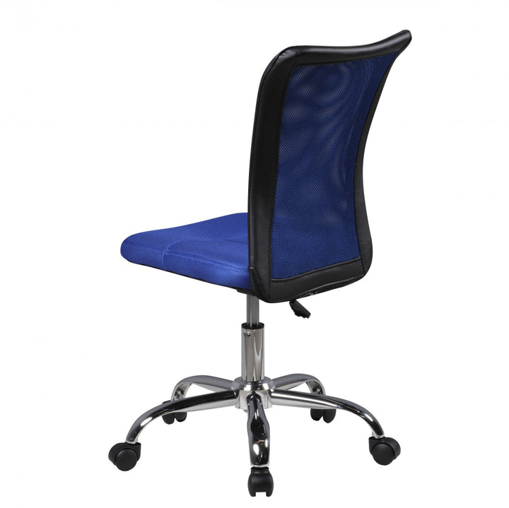 Kinderdrehstuhl Schreibtisch_ ergonomisch_ Netz_ höhenverstellbar_ bis 30 kg_ in Pink/Schwarz_ Blau/Schwarz - KADIMA DESIGN_Farbe_ Blau_ Größe_ 60x60x100 cm_