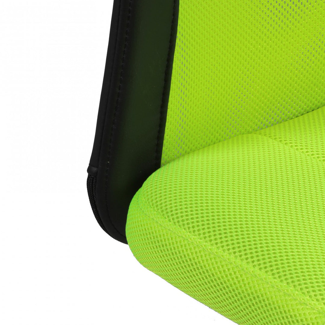 Kinderdrehstuhl Schreibtisch_ ergonomisch_ Netz_ höhenverstellbar_ bis 30 kg_ in Pink/Schwarz_ Blau/Schwarz - KADIMA DESIGN_Farbe_ Grün_ Größe_ 60x60x100 cm_