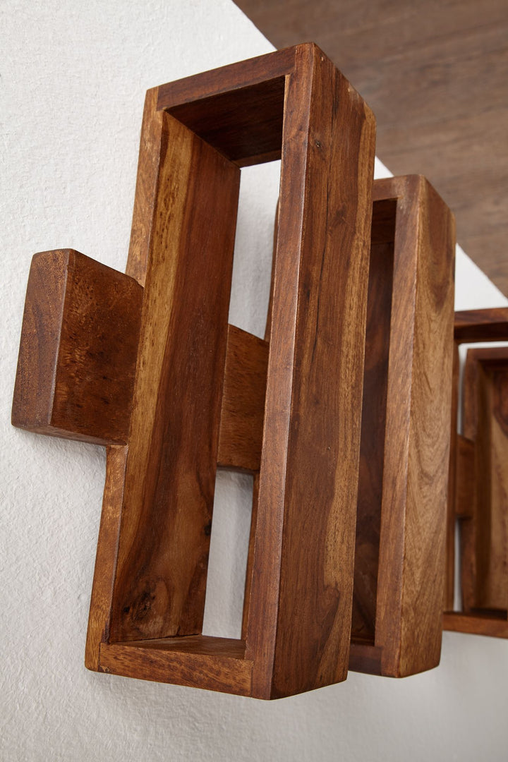 Zeitungsständer NAKO Massivholz_ Klassisch_ stilvoll_ viel Stauraum_ handgefertigt - KADIMA DESIGN_Farbe_ Braun_ Größe_ 30x10x72 cm_