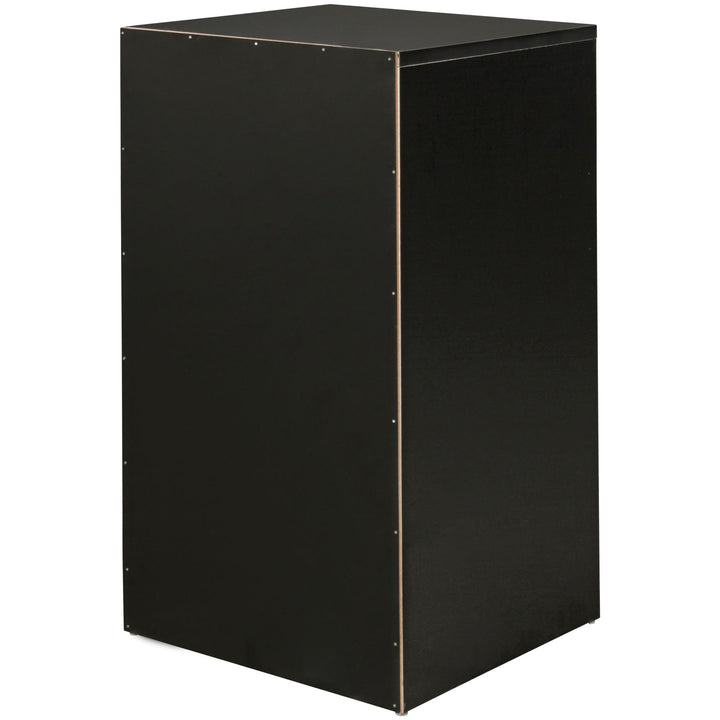 Moderner Nachtschrank_ Holz_ 3 Schubladen_ in Schwarz/Weiß/Sonoma_ melaminharzbeschichtet - KADIMA DESIGN_Farbe_ Schwarz_ Größe_ 38x35x68 cm_