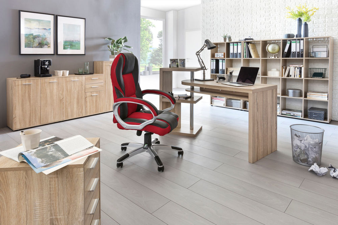 Schubladenschrank ITTER Holz_ 5 Schubladen_ Rollen_ melaminharzbeschichtet - KADIMA DESIGN_Farbe_ Beige_ Größe_ 33x38x63 cm_