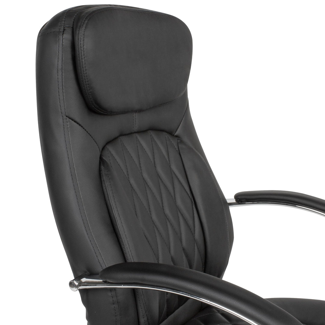 Bürostuhl_ Modernes Design_ bequeme Polsterung_ ergonomische Rückenlehne_ einstellbare Wippmechanik_ großes Fußkreuz - KADIMA DESIGN_Größe_ 70x70x123 cm_